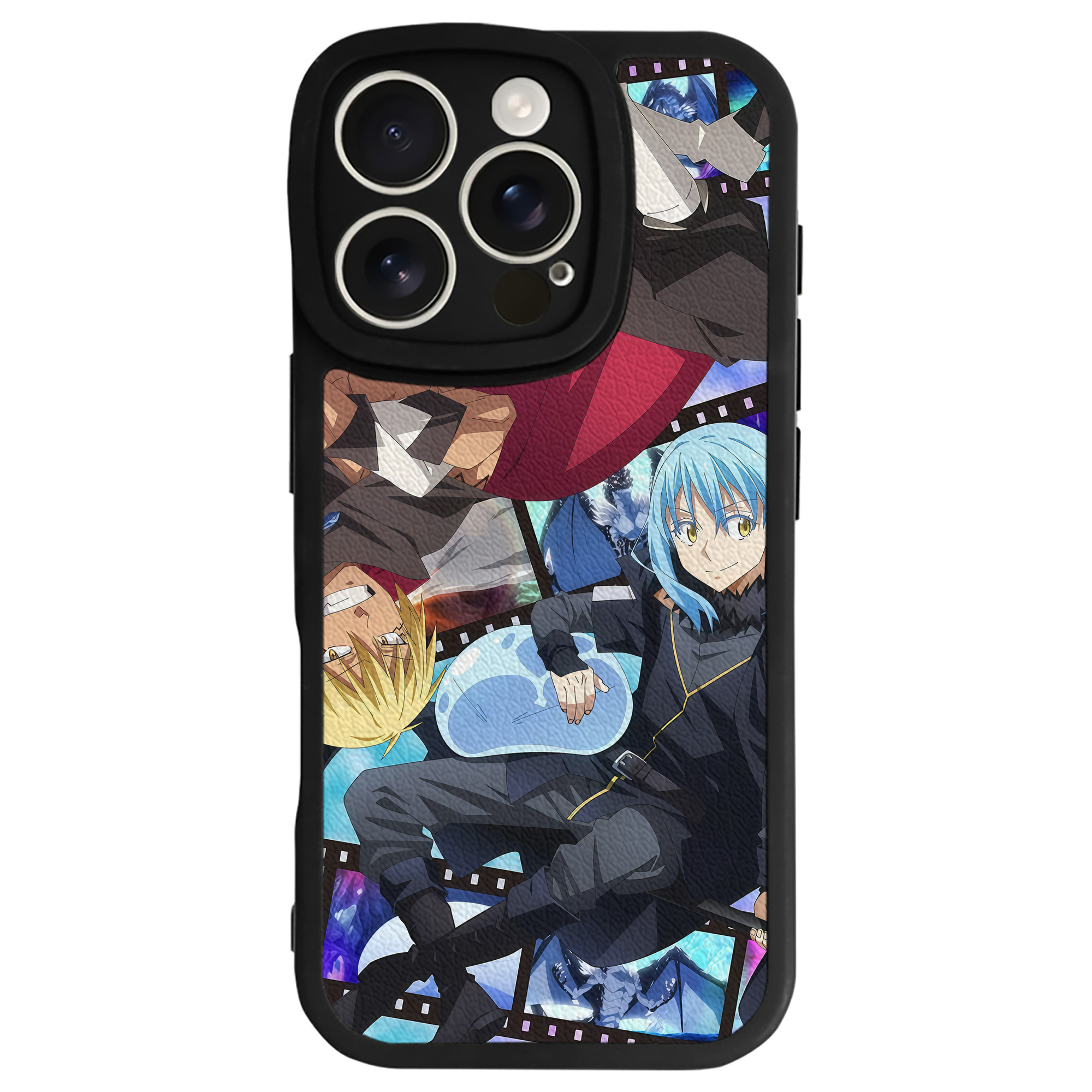 （画像用） 転スラ Regarding Reincarnated to Slime 【iPhone 16シリーズ対応】シリコンスマホケース（レザー調） 材質：シリコン